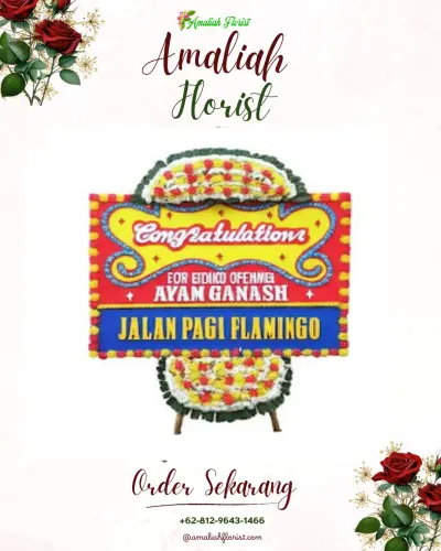 Bunga Papan Congratulation di Karame
